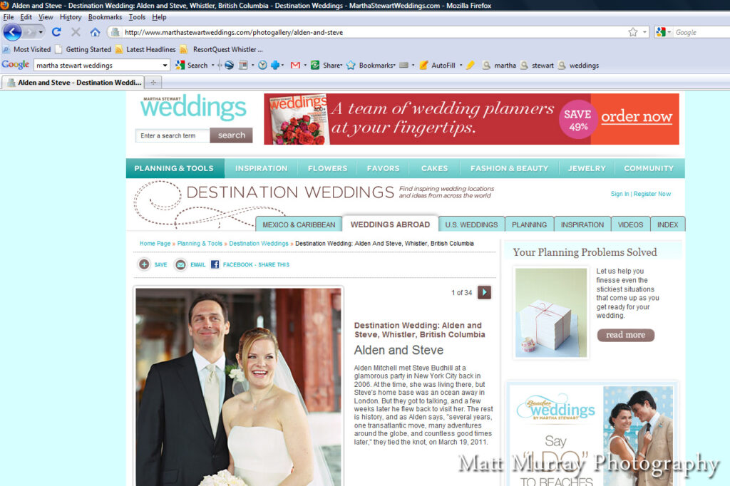 Whistler Destination Wedding Ceremony