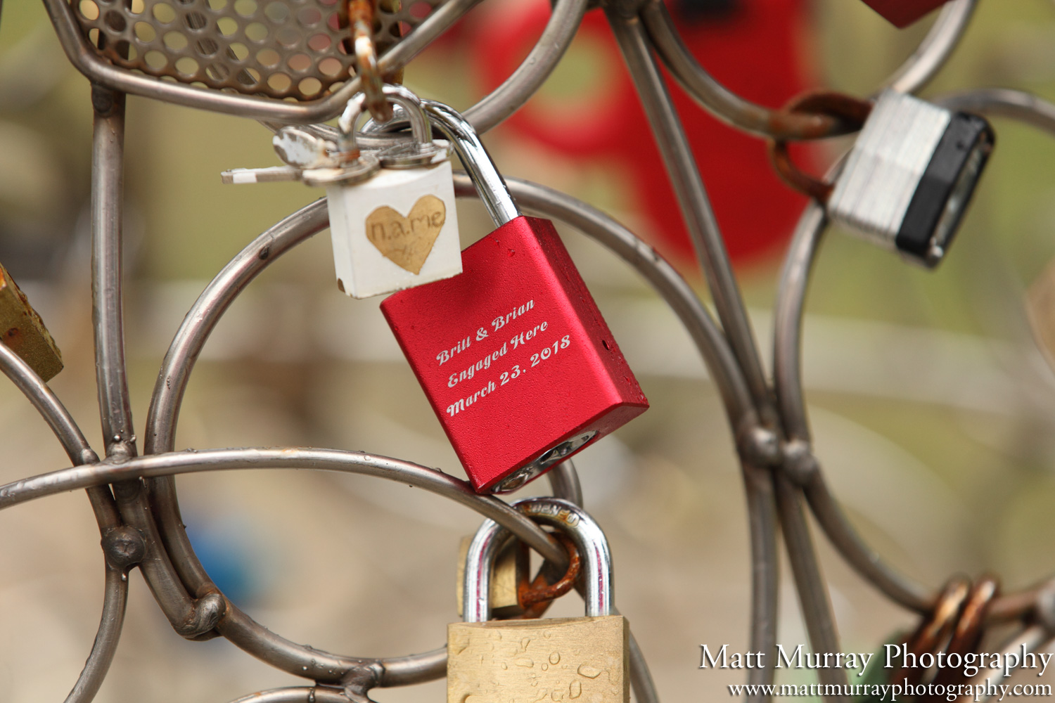 Queen Elizabeth Park Love Lock Statue