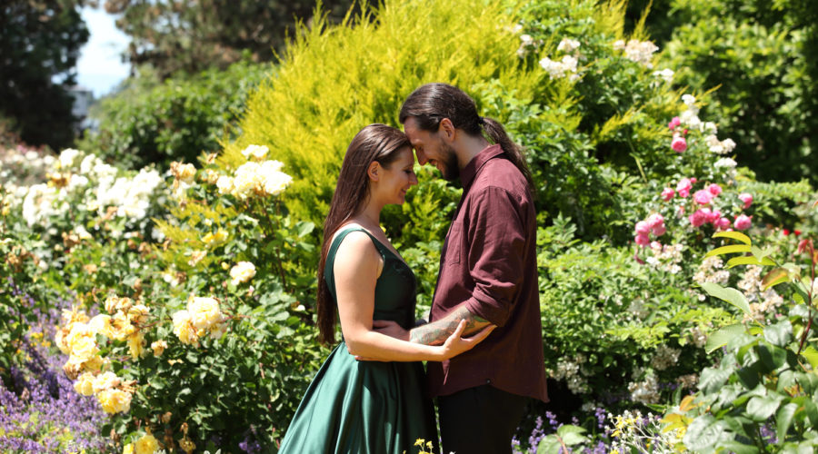 Queen Elizabeth Park Rose Garden Engagement