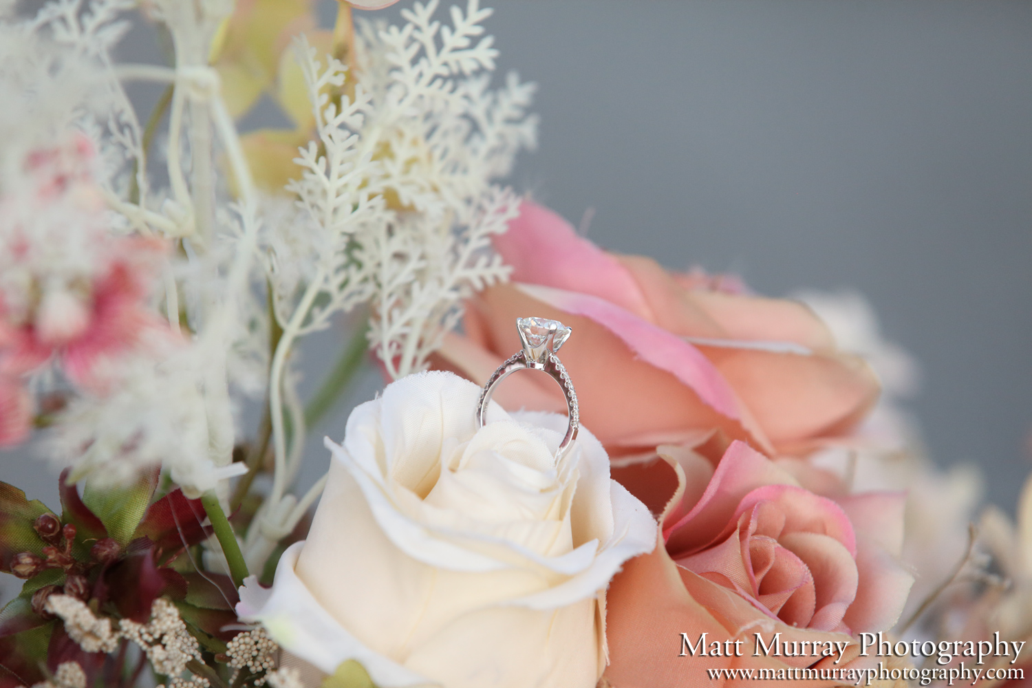 Engagement Photography Ring Detail Floral