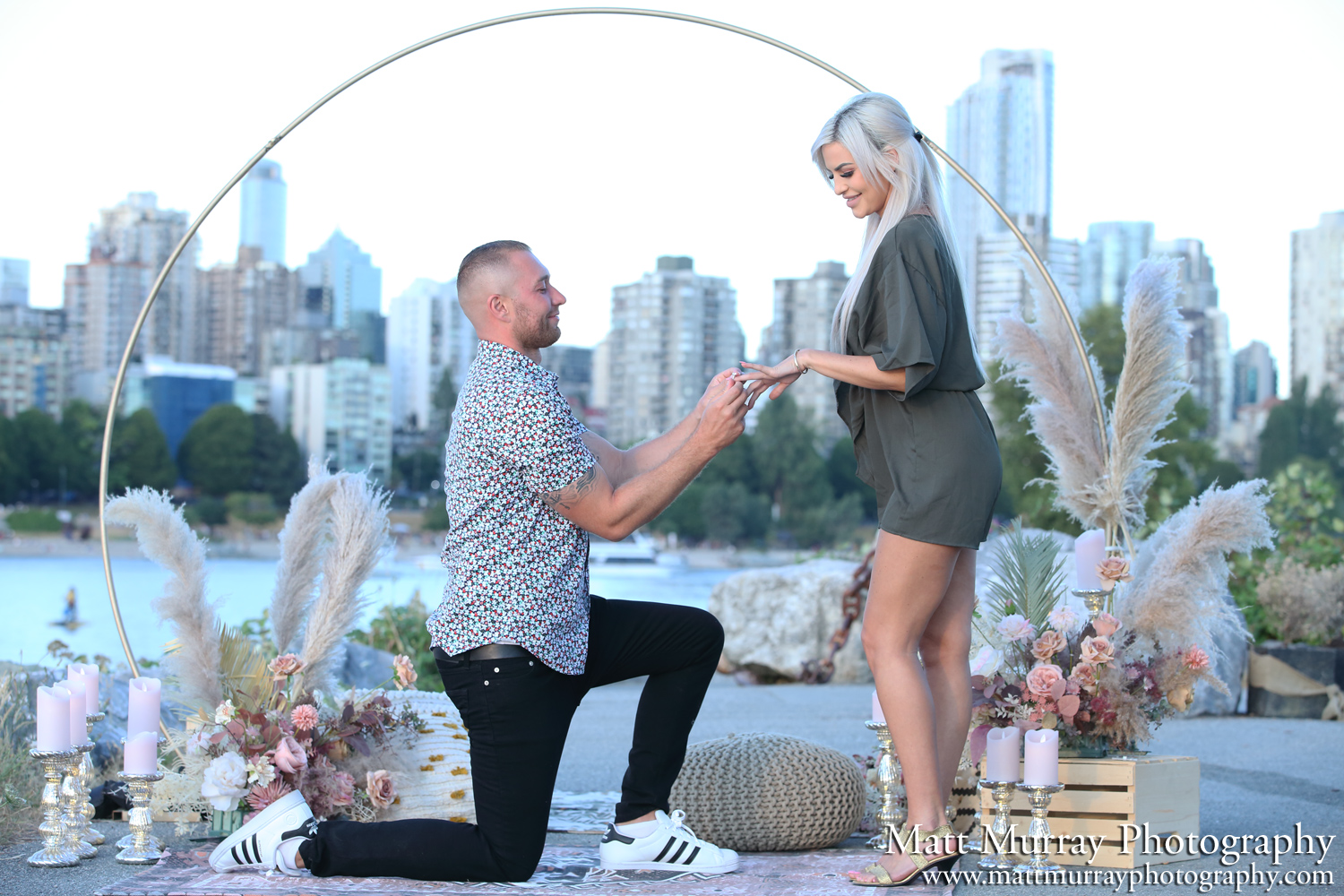 Vancouver BC Engagement Ceremony Kitsalano Beach