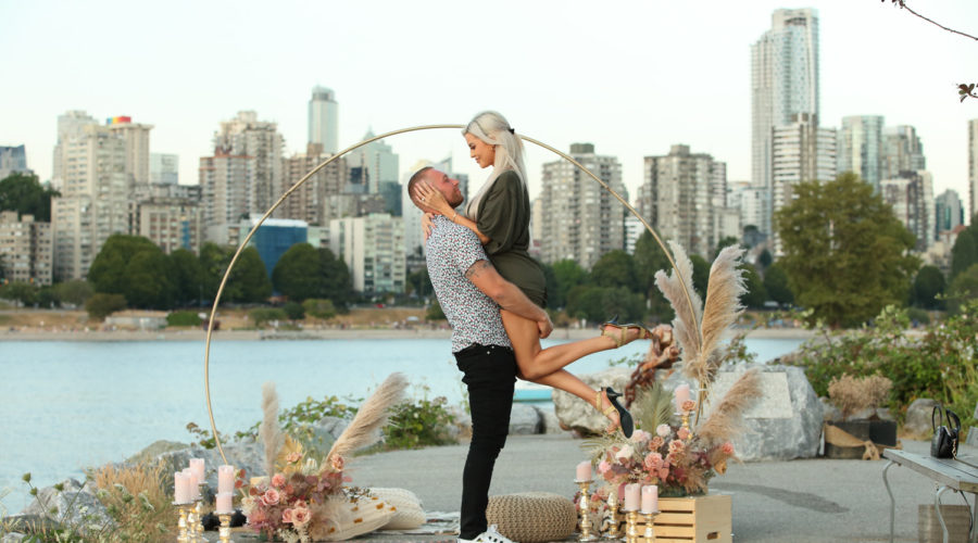 Kitsalano Beach Engagement Proposal Ceremony