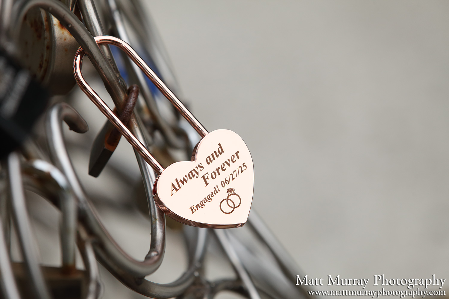 Vancouver BC Love Lock Statue Engagement Proposal
