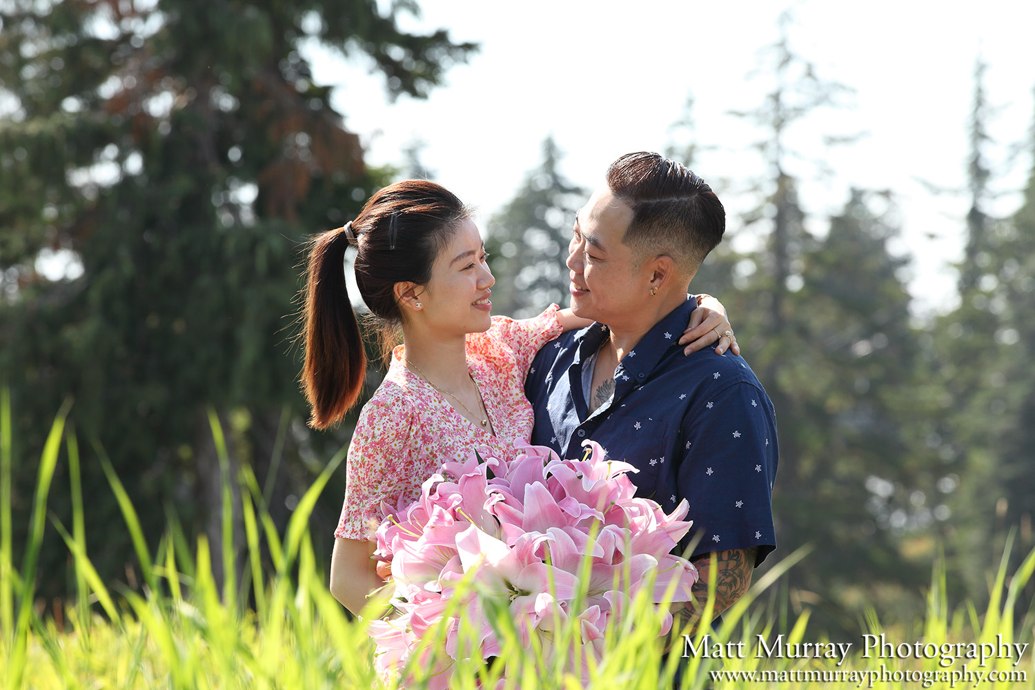 Surprise Engagement Proposal Grouse Mountain Top